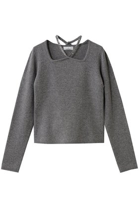 【ジェイドット/j.】 リュクスメリノ 2WAYビジューネックセーター人気、トレンドファッション・服の通販 founy(ファニー) ファッション Fashion レディースファッション Fashion for Women トップス・カットソー Cut & Sew Tops ニット Knit Tops & Sweaters カジュアルプルオーバー・ニットトップス Pullovers & Knit Tops / Casual Pullovers シンプル Simple, Minimal スクエア Square, Square Shape ストーン Stone, Gem-Like セーター Sweater, Knitwear デコルテ Décolleté, Neckline ビジュー Bijou, Jewel-like Accent フィット Fit, Slim Fit ボトム Bottoms, Lower Wear ラップ Wrap, Wrap Design 新作・新入荷 New Arrivals / New In |ID:prp329100004775449