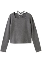 【ジェイドット/j.】のリュクスメリノ 2WAYビジューネックセーター 人気、トレンドファッション・服の通販 founy(ファニー) ファッション Fashion レディースファッション Fashion for Women トップス・カットソー Cut & Sew Tops ニット Knit Tops & Sweaters カジュアルプルオーバー・ニットトップス Pullovers & Knit Tops / Casual Pullovers シンプル Simple, Minimal スクエア Square, Square Shape ストーン Stone, Gem-Like セーター Sweater, Knitwear デコルテ Décolleté, Neckline ビジュー Bijou, Jewel-like Accent フィット Fit, Slim Fit ボトム Bottoms, Lower Wear ラップ Wrap, Wrap Design 新作・新入荷 New Arrivals / New In thumbnail グレー|ID: prp329100004775449 ipo3291000000034615610