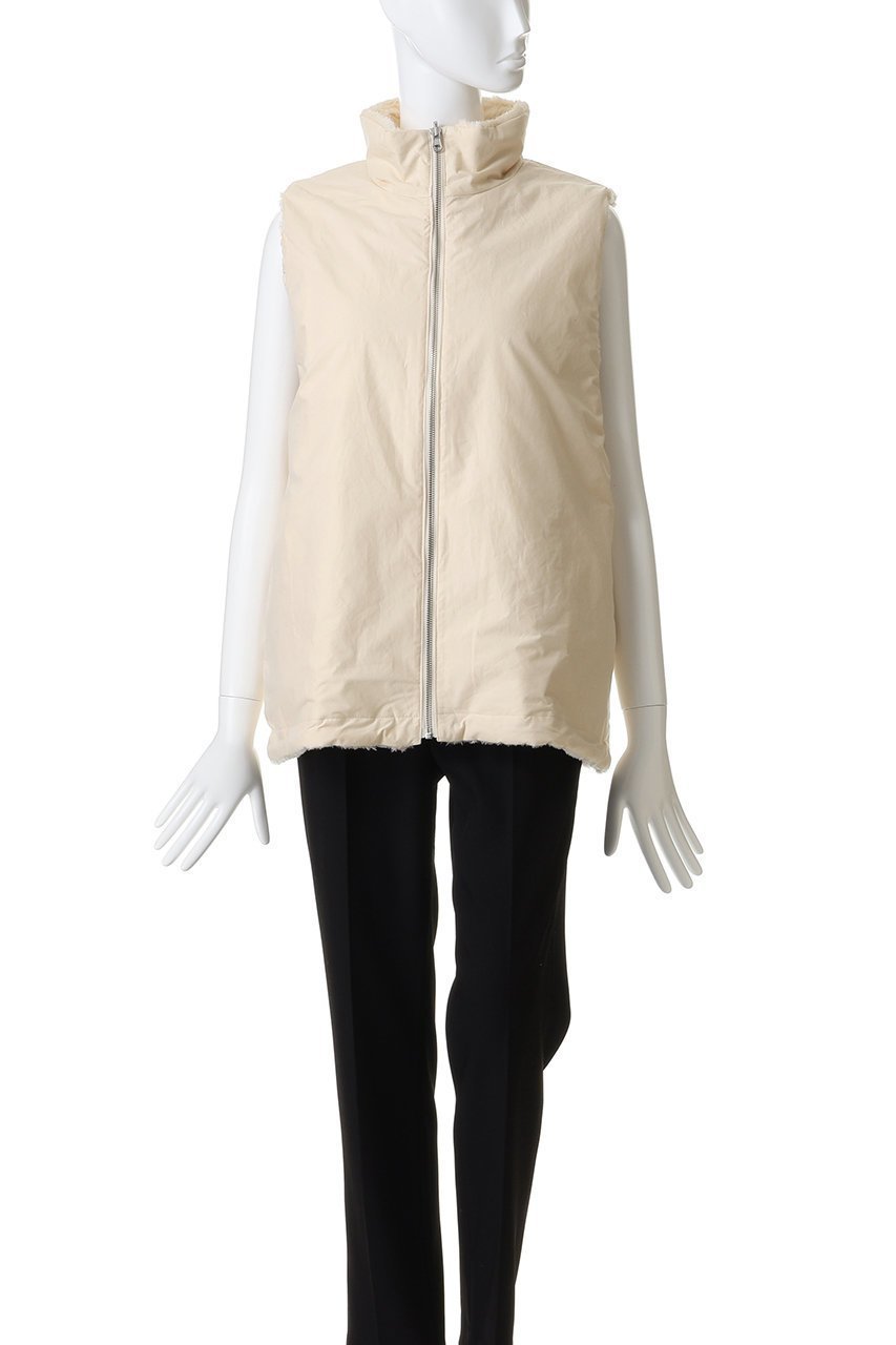 【プリスティン/PRISTINE】のタイプライターリバーシブルベスト 人気、トレンドファッション・服の通販 founy(ファニー) 　ファッション　Fashion　レディースファッション　Fashion for Women　アウター　Coat / Outerwear Collection　レディースジャケット・軽アウター　Jackets　コンビ　Combo, Combination Style　ジャケット　Jacket, Outerwear　タイプライター　Typewriter Fabric, Crisp Cotton　フェイクファー　Faux Fur, Imitation Fur　ベスト　Vest, Waistcoat　新作・新入荷　New Arrivals / New In　other-2|ID: prp329100004775452 ipo3291000000034615726