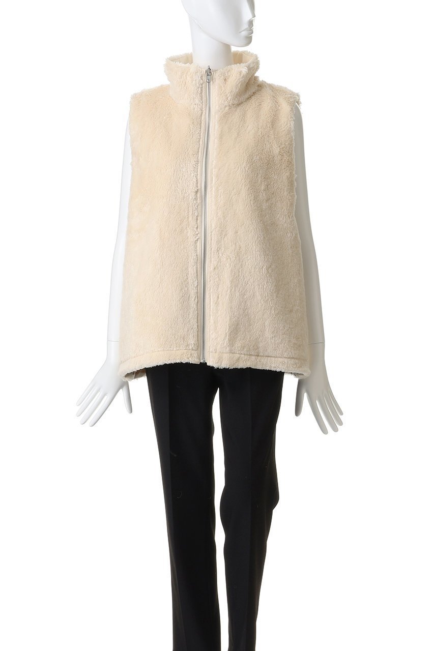 【プリスティン/PRISTINE】のタイプライターリバーシブルベスト 人気、トレンドファッション・服の通販 founy(ファニー) 　ファッション　Fashion　レディースファッション　Fashion for Women　アウター　Coat / Outerwear Collection　レディースジャケット・軽アウター　Jackets　コンビ　Combo, Combination Style　ジャケット　Jacket, Outerwear　タイプライター　Typewriter Fabric, Crisp Cotton　フェイクファー　Faux Fur, Imitation Fur　ベスト　Vest, Waistcoat　other-6|ID: prp329100004775452 ipo3291000000035715488