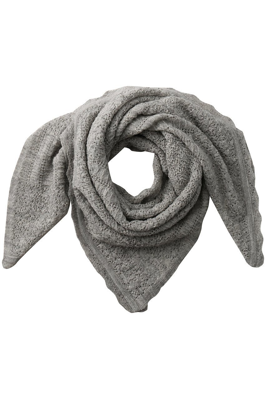 【プリスティン/PRISTINE】のアルパカレーシーニットスカーフ インテリア・キッズ・メンズ・レディースファッション・服の通販 founy(ファニー) 　ファッション　Fashion　レディースファッション　Fashion for Women　ストール　Soft & Warm Scarves　マフラー・スヌード / 冬小物の定番　Scarves & Mufflers　スカーフ　Scarf, Neckwear　ストール　Stole, Wrap　フェミニン　Feminine, Girly　マフラー　Scarf, Muffler　新作・新入荷　New Arrivals / New In　A/W・秋冬　Autumn/Winter　透かし　Cut-Out, Lacework　グレー|ID: prp329100004775453 ipo3291000000034615735