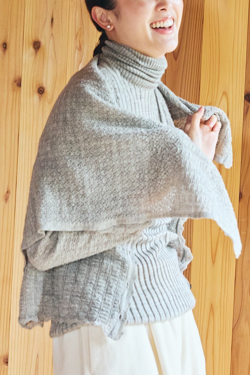 【プリスティン/PRISTINE】のアルパカレーシーニットスカーフ 人気、トレンドファッション・服の通販 founy(ファニー) 　ファッション　Fashion　レディースファッション　Fashion for Women　ストール　Soft & Warm Scarves　マフラー・スヌード / 冬小物の定番　Scarves & Mufflers　スカーフ　Scarf, Neckwear　ストール　Stole, Wrap　フェミニン　Feminine, Girly　マフラー　Scarf, Muffler　新作・新入荷　New Arrivals / New In　A/W・秋冬　Autumn/Winter　透かし　Cut-Out, Lacework　other-7|ID: prp329100004775453 ipo3291000000034615741