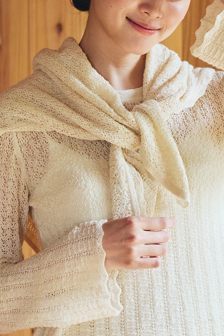 【プリスティン/PRISTINE】のアルパカレーシーニットスカーフ 人気、トレンドファッション・服の通販 founy(ファニー) 　ファッション　Fashion　レディースファッション　Fashion for Women　ストール　Soft & Warm Scarves　マフラー・スヌード / 冬小物の定番　Scarves & Mufflers　スカーフ　Scarf, Neckwear　ストール　Stole, Wrap　フェミニン　Feminine, Girly　マフラー　Scarf, Muffler　A/W・秋冬　Autumn/Winter　透かし　Cut-Out, Lacework　other-7|ID: prp329100004775453 ipo3291000000035687192