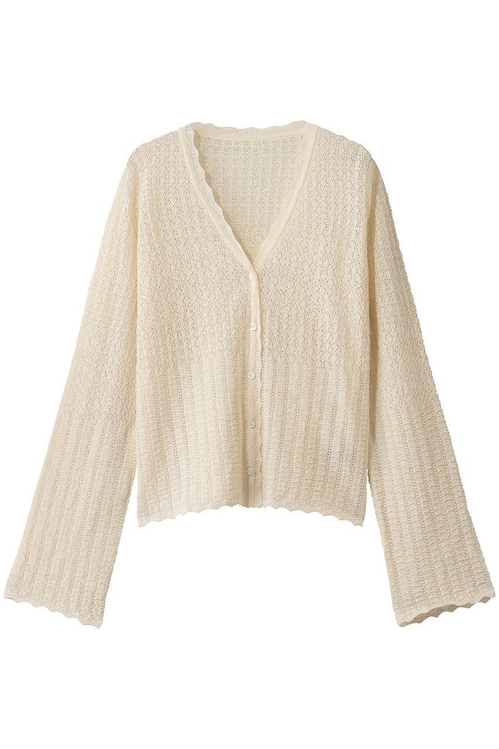 【プリスティン/PRISTINE】のアルパカレーシーニットカーディガン インテリア・キッズ・メンズ・レディースファッション・服の通販 founy(ファニー) https://founy.com/ ファッション Fashion レディースファッション Fashion for Women トップス・カットソー Cut & Sew Tops ニット Knit Tops & Sweaters カーディガン・羽織り Layered Style Cardigans カーディガン Cardigan, Knitwear スカラップ Scallop, Scalloped Edge フェミニン Feminine, Girly レーシー Lacy, Lace-Like 新作・新入荷 New Arrivals / New In A/W・秋冬 Autumn/Winter |ID: prp329100004775454 ipo3291000000034615742