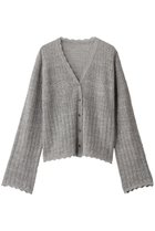 【プリスティン/PRISTINE】のアルパカレーシーニットカーディガン グレー|ID:prp329100004775454