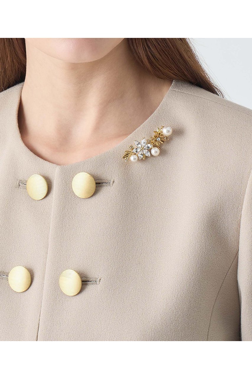 【アナイ/ANAYI】の【Eternal Line 2026】フラワーパールブローチ 人気、トレンドファッション・服の通販 founy(ファニー) 　ファッション　Fashion　レディースファッション　Fashion for Women　2025年　2025　2025-2026秋冬・A/W　Autumn/Winter 2025–26 AW25–26　ジャケット　Jacket, Outerwear　セレモニー　Ceremony　パーティ　Party, Party Style　フォルム　Silhouette, Form　フラワー　Flower, Floral　ブローチ　Brooch, Pin Brooch　モチーフ　Motif, Design Theme　リーフ　Leaf, Botanical Leaf　エレガント 上品　Elegant　A/W・秋冬　Autumn/Winter　other-2|ID: prp329100004776477 ipo3291000000034626960