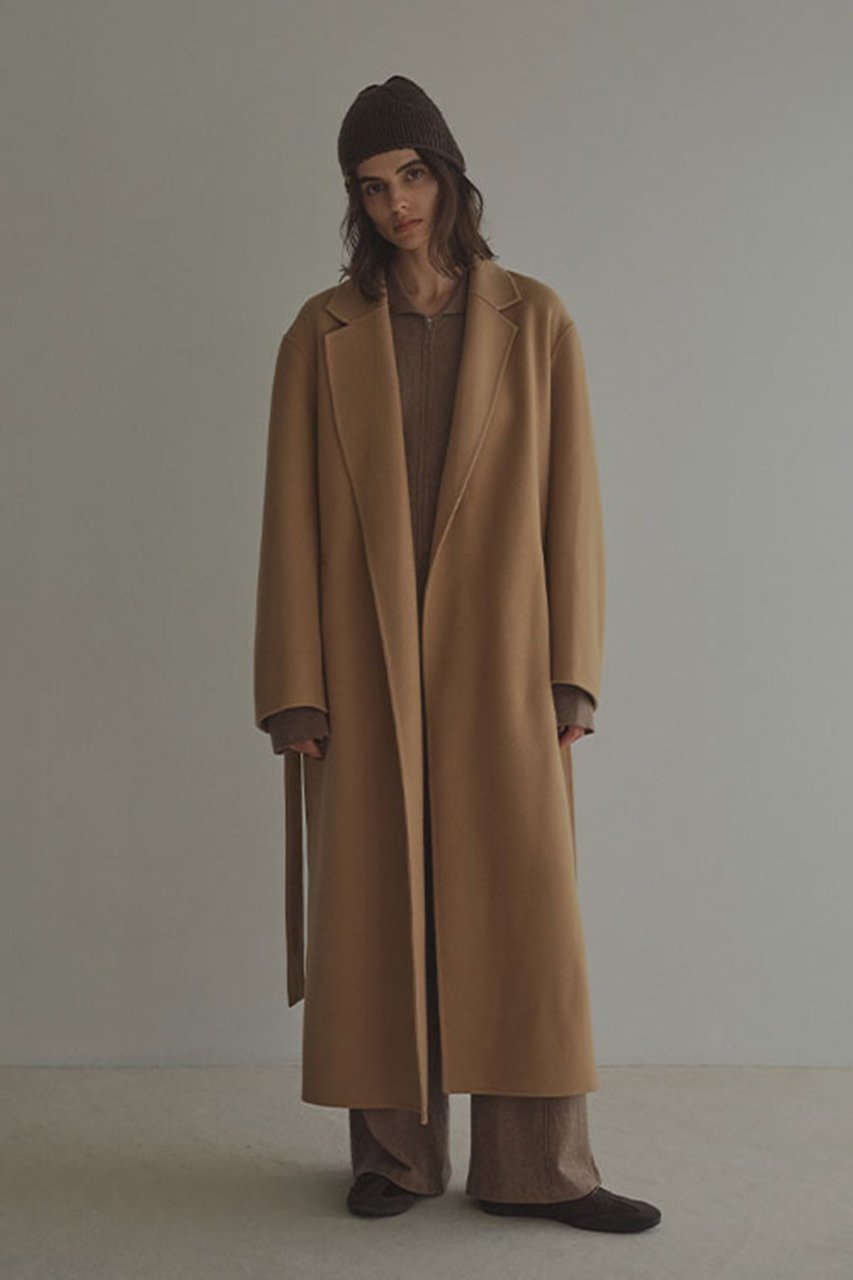 【エトレトウキョウ/ETRE TOKYO】のメルトンロングリバーコート インテリア・キッズ・メンズ・レディースファッション・服の通販 founy(ファニー) 　ファッション　Fashion　レディースファッション　Fashion for Women　アウター　Coat / Outerwear Collection　コート・ロングコート・ピーコート　Long Coats, Peacoats & More　シンプル　Simple, Minimal　ベーシック　Basic, Essential　メルトン　Melton, Heavy Wool　ロング　Long, Long-Length　キャメル|ID: prp329100004776492 ipo3291000000035905641