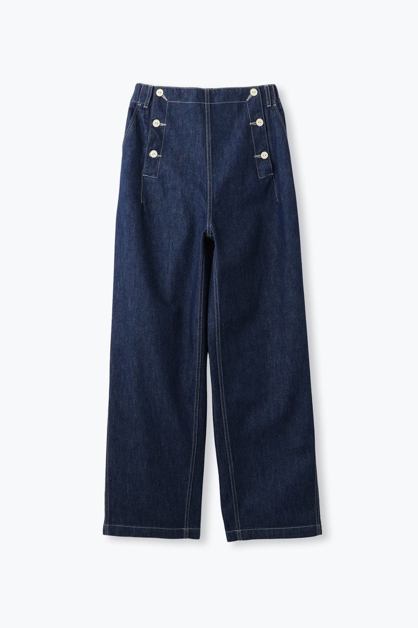 【レリル/lelill】のMARINE PANTS インテリア・キッズ・メンズ・レディースファッション・服の通販 founy(ファニー) 　ファッション　Fashion　レディースファッション　Fashion for Women　パンツ　Pants & Trousers　デニム　Denim, Jeans Material　新作・新入荷　New Arrivals / New In　ブルー|ID: prp329100004776494 ipo3291000000034627090