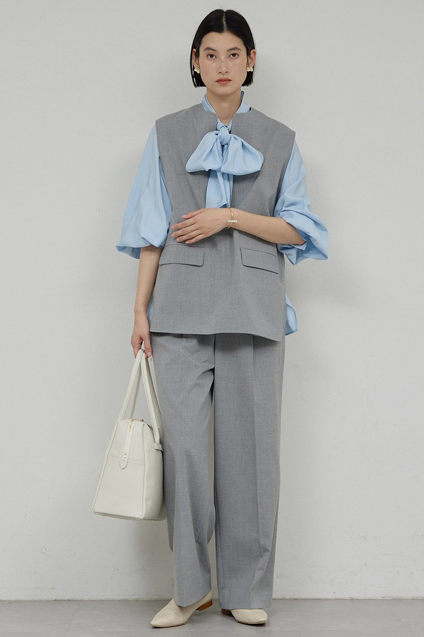 【ガリャルダガランテ/GALLARDAGALANTE】の【2way】ギャザーボウタイブラウス 人気、トレンドファッション・服の通販 founy(ファニー) 　ファッション　Fashion　レディースファッション　Fashion for Women　トップス・カットソー　Cut & Sew Tops　シャツ・ブラウス・オフィスカジュアル　Elegant Blouses & Button-Ups　ギャザー　Gathered, Ruffled　スリーブ　Sleeve, Long Sleeve / Short Sleeve　フェミニン　Feminine, Girly　ロング　Long, Long-Length　エレガント 上品　Elegant　新作・新入荷　New Arrivals / New In　other-8|ID: prp329100004776501 ipo3291000000034627156