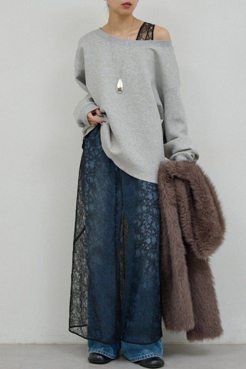 【ガリャルダガランテ/GALLARDAGALANTE】のレースワンピース 人気、トレンドファッション・服の通販 founy(ファニー) 　ファッション　Fashion　レディースファッション　Fashion for Women　ワンピース　Dresses　チュニック　Tunic Tops & Dresses　オケージョン　Occasion Wear　スウェット / スエット　Sweatshirt, Sweatwear　チュニック　Tunic, Long Top　レース　Lace, Lace Fabric　ロング　Long, Long-Length　エレガント 上品　Elegant　新作・新入荷　New Arrivals / New In　other-4|ID: prp329100004776507 ipo3291000000034627190