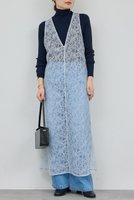 【ガリャルダガランテ/GALLARDAGALANTE】のレースワンピース 人気、トレンドファッション・服の通販 founy(ファニー) ファッション Fashion レディースファッション Fashion for Women ワンピース Dresses チュニック Tunic Tops & Dresses オケージョン Occasion Wear スウェット / スエット Sweatshirt, Sweatwear チュニック Tunic, Long Top レース Lace, Lace Fabric ロング Long, Long-Length エレガント 上品 Elegant |ID:prp329100004776507