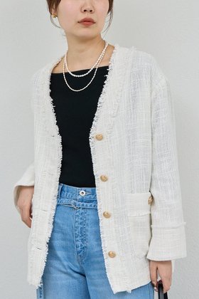 【ガリャルダガランテ/GALLARDAGALANTE】 【WEB限定】ツイードジャケット人気、トレンドファッション・服の通販 founy(ファニー) ファッション Fashion レディースファッション Fashion for Women アウター Coat / Outerwear Collection レディースジャケット・軽アウター Jackets おすすめ Recommended / Our Picks クラシック Classic, Timeless Style ジャケット Jacket, Outerwear ツイード Twill, Twill Weave デニム Denim, Jeans Material ヴィンテージ Vintage Style 新作・新入荷 New Arrivals / New In |ID:prp329100004776513