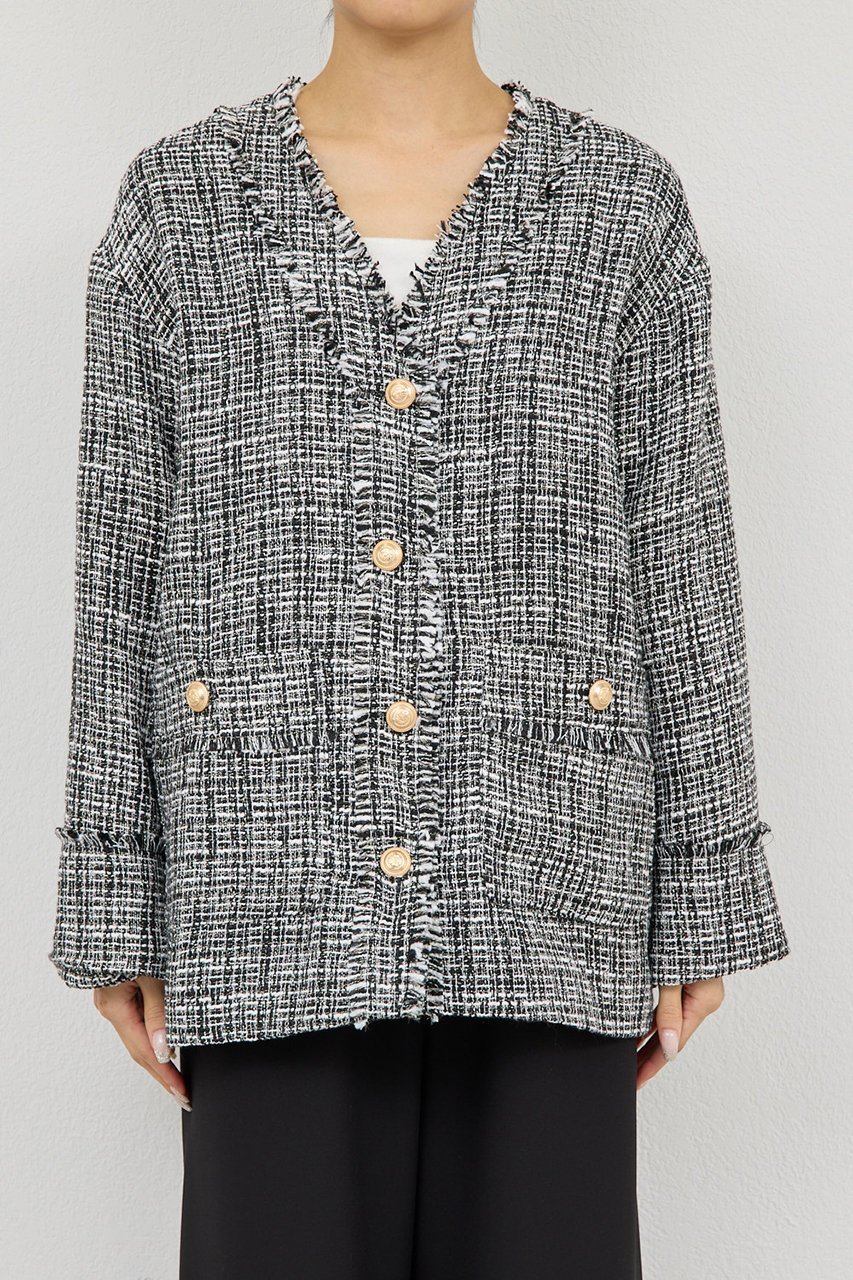 【ガリャルダガランテ/GALLARDAGALANTE】の【WEB限定】ツイードジャケット 人気、トレンドファッション・服の通販 founy(ファニー) 　ファッション　Fashion　レディースファッション　Fashion for Women　アウター　Coat / Outerwear Collection　レディースジャケット・軽アウター　Jackets　おすすめ　Recommended / Our Picks　クラシック　Classic, Timeless Style　ジャケット　Jacket, Outerwear　ツイード　Twill, Twill Weave　デニム　Denim, Jeans Material　ヴィンテージ　Vintage Style　新作・新入荷　New Arrivals / New In　other-8|ID: prp329100004776513 ipo3291000000034627268