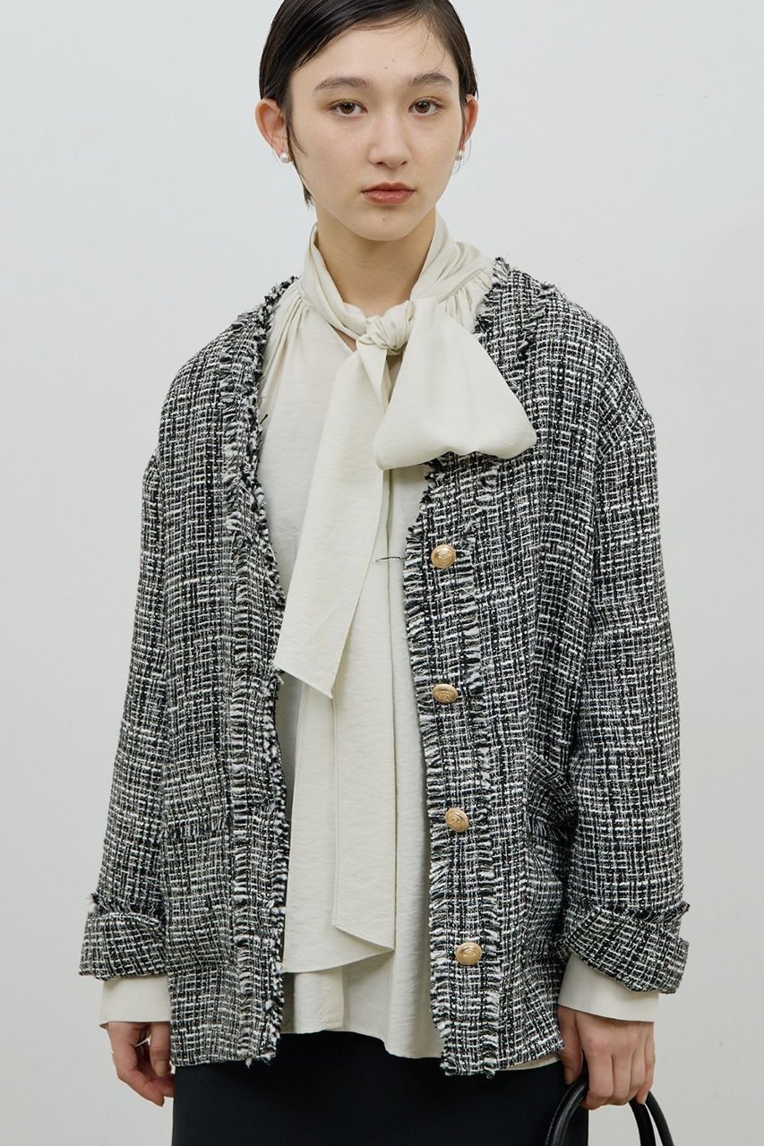 【ガリャルダガランテ/GALLARDAGALANTE】の【WEB限定】ツイードジャケット 人気、トレンドファッション・服の通販 founy(ファニー) 　ファッション　Fashion　レディースファッション　Fashion for Women　アウター　Coat / Outerwear Collection　レディースジャケット・軽アウター　Jackets　おすすめ　Recommended / Our Picks　クラシック　Classic, Timeless Style　ジャケット　Jacket, Outerwear　ツイード　Twill, Twill Weave　デニム　Denim, Jeans Material　ヴィンテージ　Vintage Style　other-5|ID: prp329100004776513 ipo3291000000035905699