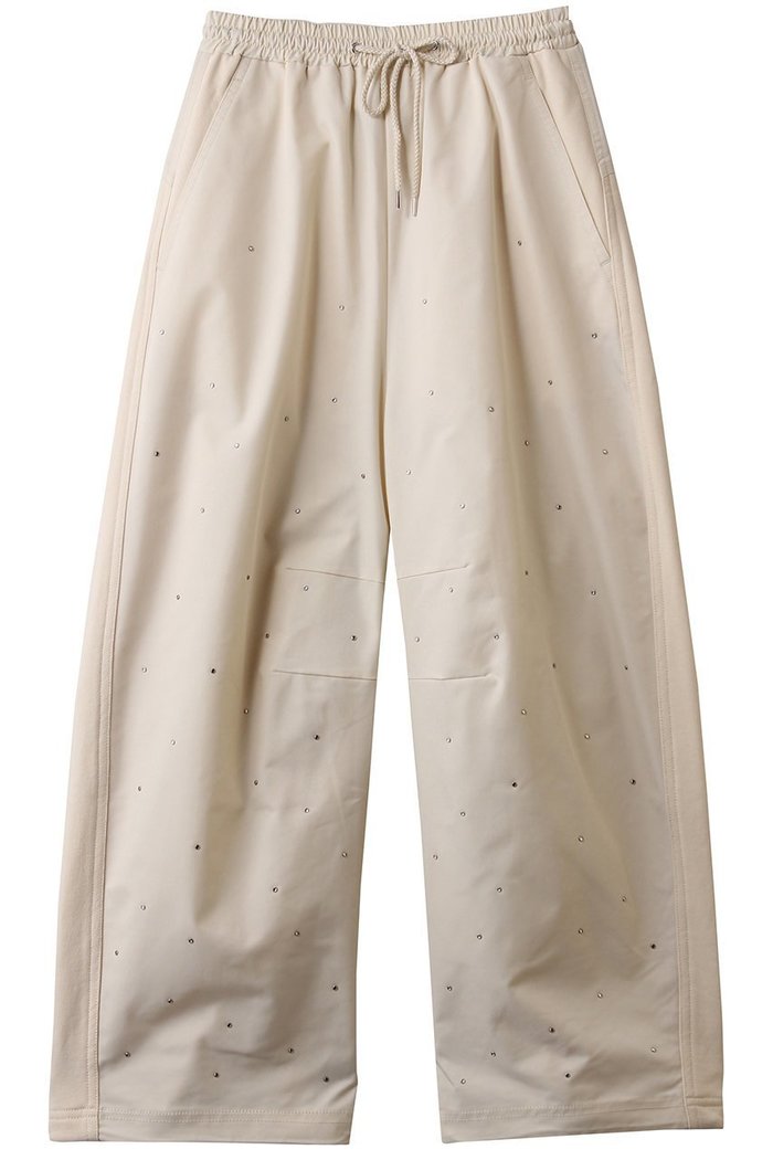 【メゾンスペシャル/MAISON SPECIAL】のDocking Rhinestone Easy Pants/ドッキングラインストーンイージーパンツ インテリア・キッズ・メンズ・レディースファッション・服の通販 founy(ファニー) https://founy.com/ ファッション Fashion レディースファッション Fashion for Women パンツ Pants & Trousers ストーン Stone, Gem-Like ドッキング Docking, Mixed Material フロント Front, Front Design ワイド Wide, Wide Fit 新作・新入荷 New Arrivals / New In |ID: prp329100004776514 ipo3291000000034627270