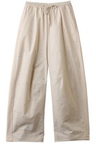 【メゾンスペシャル/MAISON SPECIAL】のDocking Rhinestone Easy Pants/ドッキングラインストーンイージーパンツ 人気、トレンドファッション・服の通販 founy(ファニー) ファッション Fashion レディースファッション Fashion for Women パンツ Pants & Trousers ストーン Stone, Gem-Like ドッキング Docking, Mixed Material フロント Front, Front Design ワイド Wide, Wide Fit 新作・新入荷 New Arrivals / New In thumbnail O.WHT(オフホワイト)|ID: prp329100004776514 ipo3291000000034627271