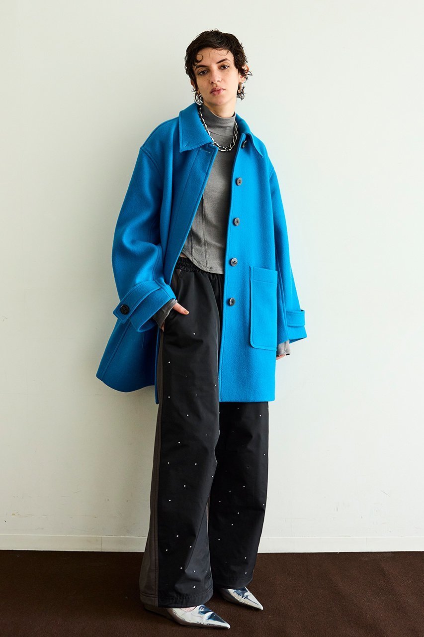 【メゾンスペシャル/MAISON SPECIAL】のDocking Rhinestone Easy Pants/ドッキングラインストーンイージーパンツ 人気、トレンドファッション・服の通販 founy(ファニー) 　ファッション　Fashion　レディースファッション　Fashion for Women　パンツ　Pants & Trousers　ストーン　Stone, Gem-Like　ドッキング　Docking, Mixed Material　フロント　Front, Front Design　ワイド　Wide, Wide Fit　新作・新入荷　New Arrivals / New In　other-8|ID: prp329100004776514 ipo3291000000034627284