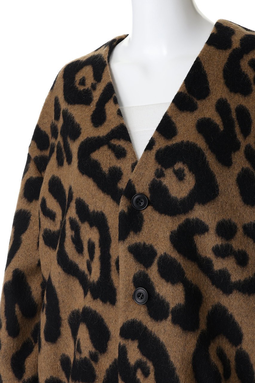 【サードマガジン/THIRD MAGAZINE】のレオパードショートコート 人気、トレンドファッション・服の通販 founy(ファニー) 　ファッション　Fashion　レディースファッション　Fashion for Women　アウター　Coat / Outerwear Collection　コート・ロングコート・ピーコート　Long Coats, Peacoats & More　カーディガン　Cardigan, Knitwear　ショート　Short, Short Length　バランス　Balance, Style Balance　パーティ　Party, Party Style　レオパード　Leopard, Animal Print　新作・新入荷　New Arrivals / New In　other-5|ID: prp329100004776515 ipo3291000000034627293
