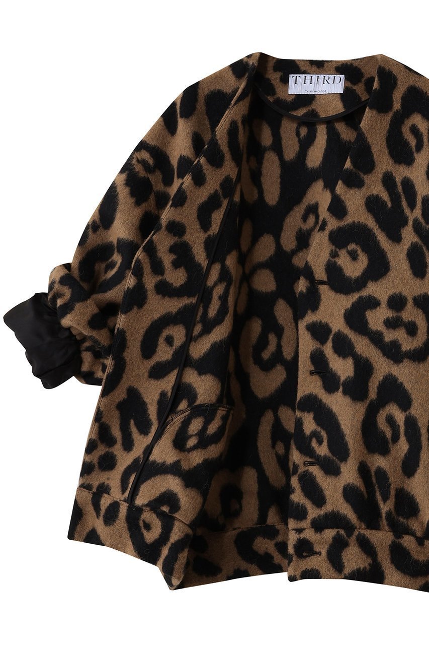 【サードマガジン/THIRD MAGAZINE】のレオパードショートコート 人気、トレンドファッション・服の通販 founy(ファニー) 　ファッション　Fashion　レディースファッション　Fashion for Women　アウター　Coat / Outerwear Collection　コート・ロングコート・ピーコート　Long Coats, Peacoats & More　カーディガン　Cardigan, Knitwear　ショート　Short, Short Length　バランス　Balance, Style Balance　パーティ　Party, Party Style　レオパード　Leopard, Animal Print　新作・新入荷　New Arrivals / New In　other-6|ID: prp329100004776515 ipo3291000000034627294