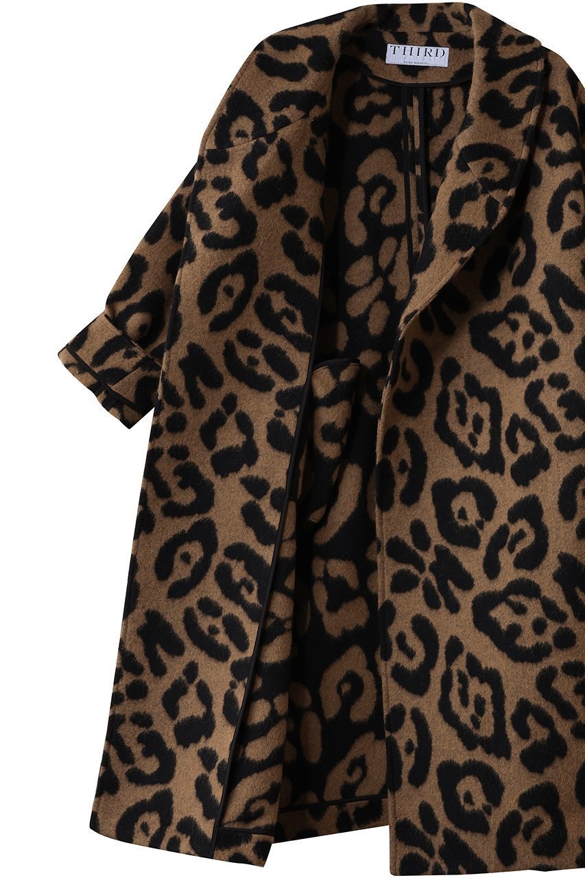 【サードマガジン/THIRD MAGAZINE】のレオパードガウンコート 人気、トレンドファッション・服の通販 founy(ファニー) 　ファッション　Fashion　レディースファッション　Fashion for Women　アウター　Coat / Outerwear Collection　コート・ロングコート・ピーコート　Long Coats, Peacoats & More　ガウン　Gown, Robe　パーティ　Party, Party Style　リラックス　Relax, Relaxed Fit　レオパード　Leopard, Animal Print　ロング　Long, Long-Length　新作・新入荷　New Arrivals / New In　other-6|ID: prp329100004776517 ipo3291000000034627307