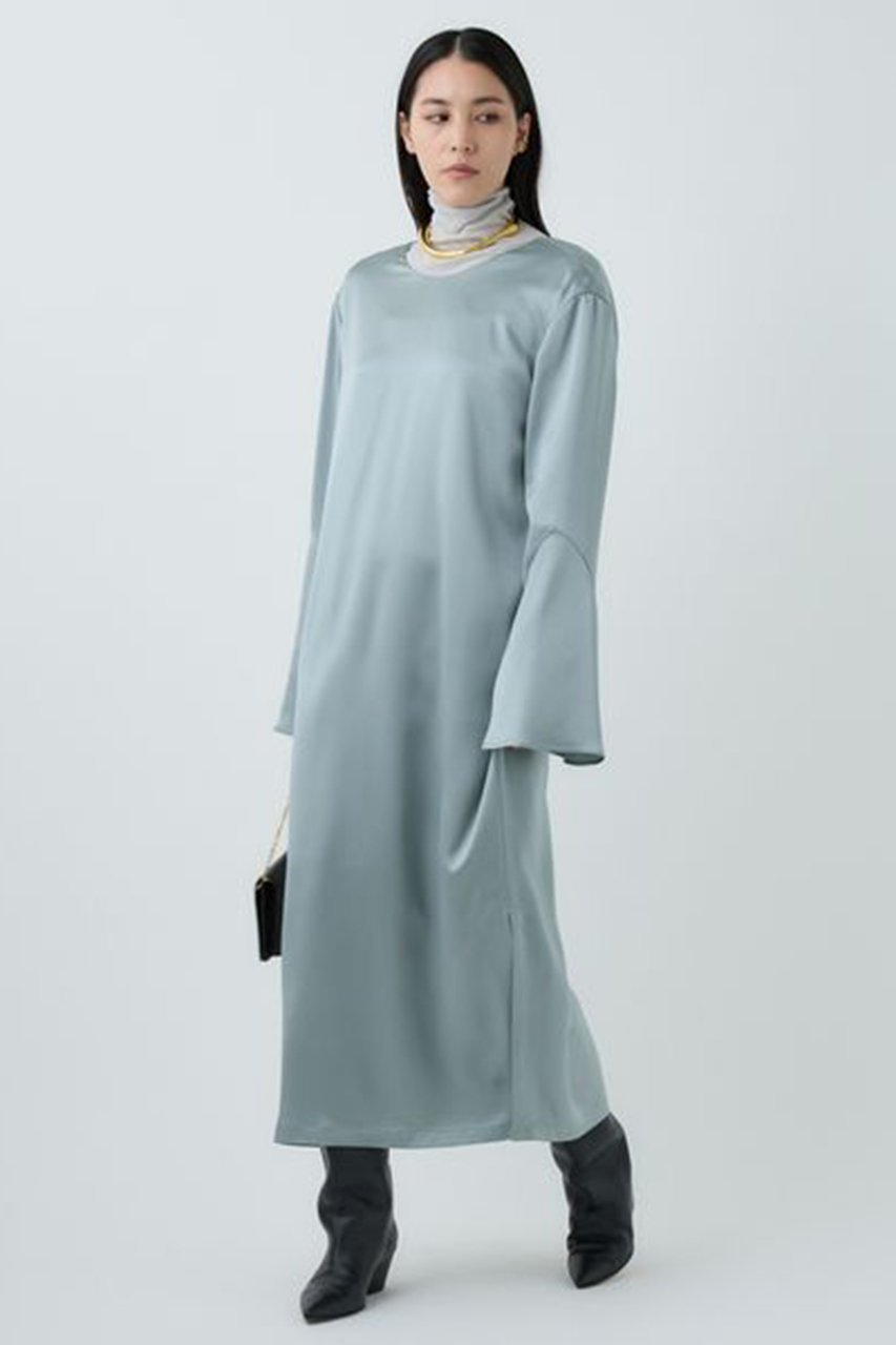 【カオス/Chaos】のハンヌドレス 人気、トレンドファッション・服の通販 founy(ファニー) 　ファッション　Fashion　レディースファッション　Fashion for Women　ワンピース　Dresses　フォーマル・パーティードレス・結婚式用ドレス　Elegant & Casual Dresses　チュニック　Tunic Tops & Dresses　サテン　Satin, Glossy Fabric　タートルネック　Turtleneck, High Neck　チュニック　Tunic, Long Top　パーティ　Party, Party Style　フレア　Flare, Flared　ロング　Long, Long-Length　再入荷　Restock / Back in Stock　A/W・秋冬　Autumn/Winter　other-6|ID: prp329100004776520 ipo3291000000034756822