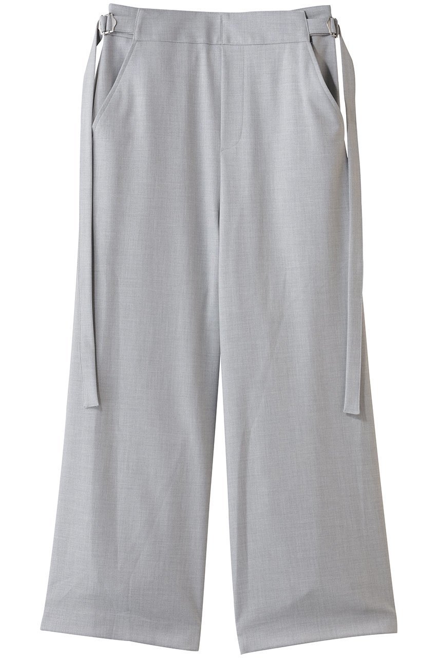 【ミズイロ インド/mizuiro ind】のサイドバックルパンツ インテリア・キッズ・メンズ・レディースファッション・服の通販 founy(ファニー) 　ファッション　Fashion　レディースファッション　Fashion for Women　パンツ　Pants & Trousers　バッグ　Bags　シンプル　Simple, Minimal　ワイド　Wide, Wide Fit　エレガント 上品　Elegant　新作・新入荷　New Arrivals / New In　l.gray|ID: prp329100004776525 ipo3291000000034627364