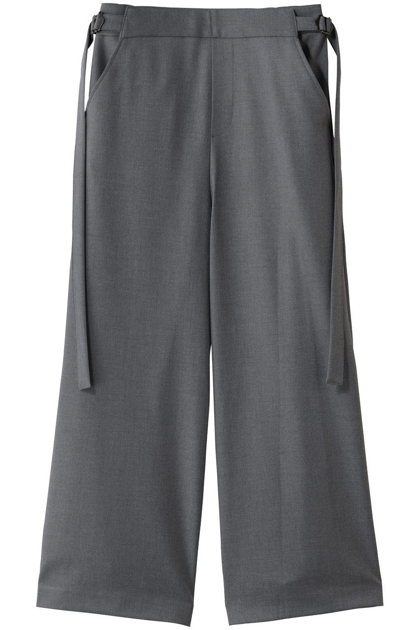 【ミズイロ インド/mizuiro ind】のサイドバックルパンツ インテリア・キッズ・メンズ・レディースファッション・服の通販 founy(ファニー) 　ファッション　Fashion　レディースファッション　Fashion for Women　パンツ　Pants & Trousers　バッグ　Bags　シンプル　Simple, Minimal　ワイド　Wide, Wide Fit　エレガント 上品　Elegant　新作・新入荷　New Arrivals / New In　gray|ID: prp329100004776525 ipo3291000000034627365