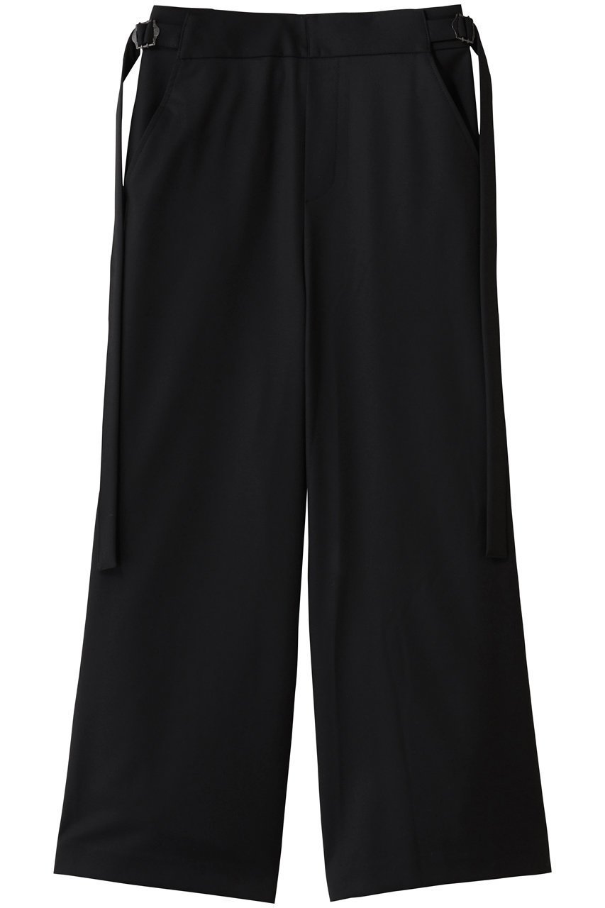 【ミズイロ インド/mizuiro ind】のサイドバックルパンツ インテリア・キッズ・メンズ・レディースファッション・服の通販 founy(ファニー) 　ファッション　Fashion　レディースファッション　Fashion for Women　パンツ　Pants & Trousers　バッグ　Bags　シンプル　Simple, Minimal　ワイド　Wide, Wide Fit　エレガント 上品　Elegant　新作・新入荷　New Arrivals / New In　black|ID: prp329100004776525 ipo3291000000034627366