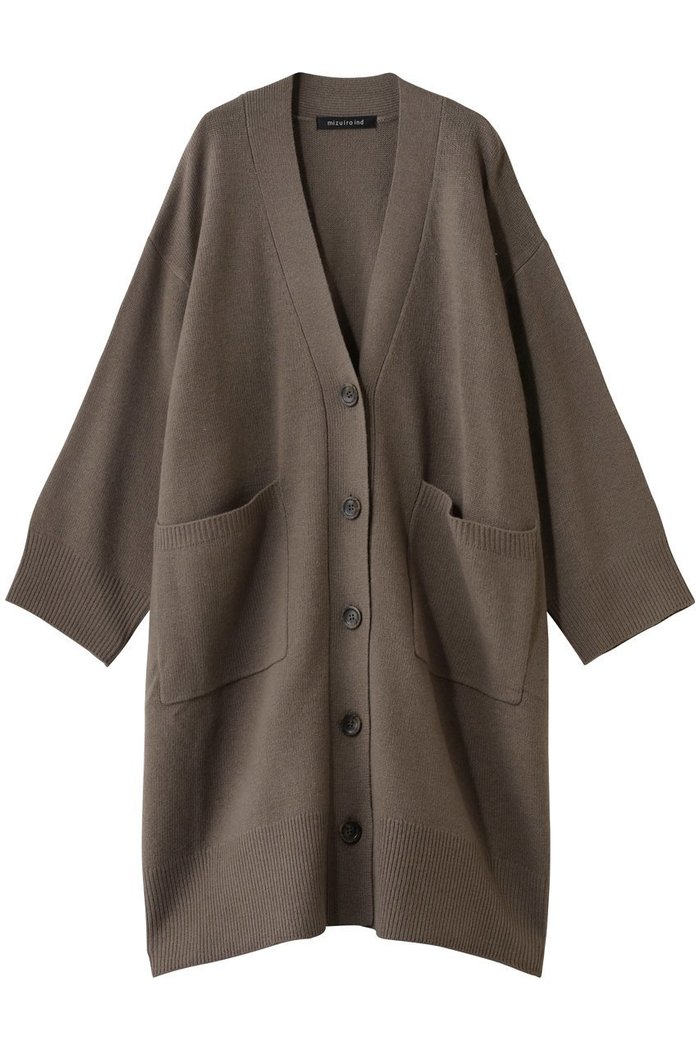 【ミズイロ インド/mizuiro ind】のワイドVネックカーディガン インテリア・キッズ・メンズ・レディースファッション・服の通販 founy(ファニー) https://founy.com/ ファッション Fashion レディースファッション Fashion for Women トップス・カットソー Cut & Sew Tops ニット Knit Tops & Sweaters カーディガン・羽織り Layered Style Cardigans Vネックトップス V-Neck Tops / V-Cut Neckline Shirts カーディガン Cardigan, Knitwear シンプル Simple, Minimal ベーシック Basic, Essential ポケット Pocket, Pocket Detail ロング Long, Long-Length ワイド Wide, Wide Fit 新作・新入荷 New Arrivals / New In |ID: prp329100004776528 ipo3291000000034627394
