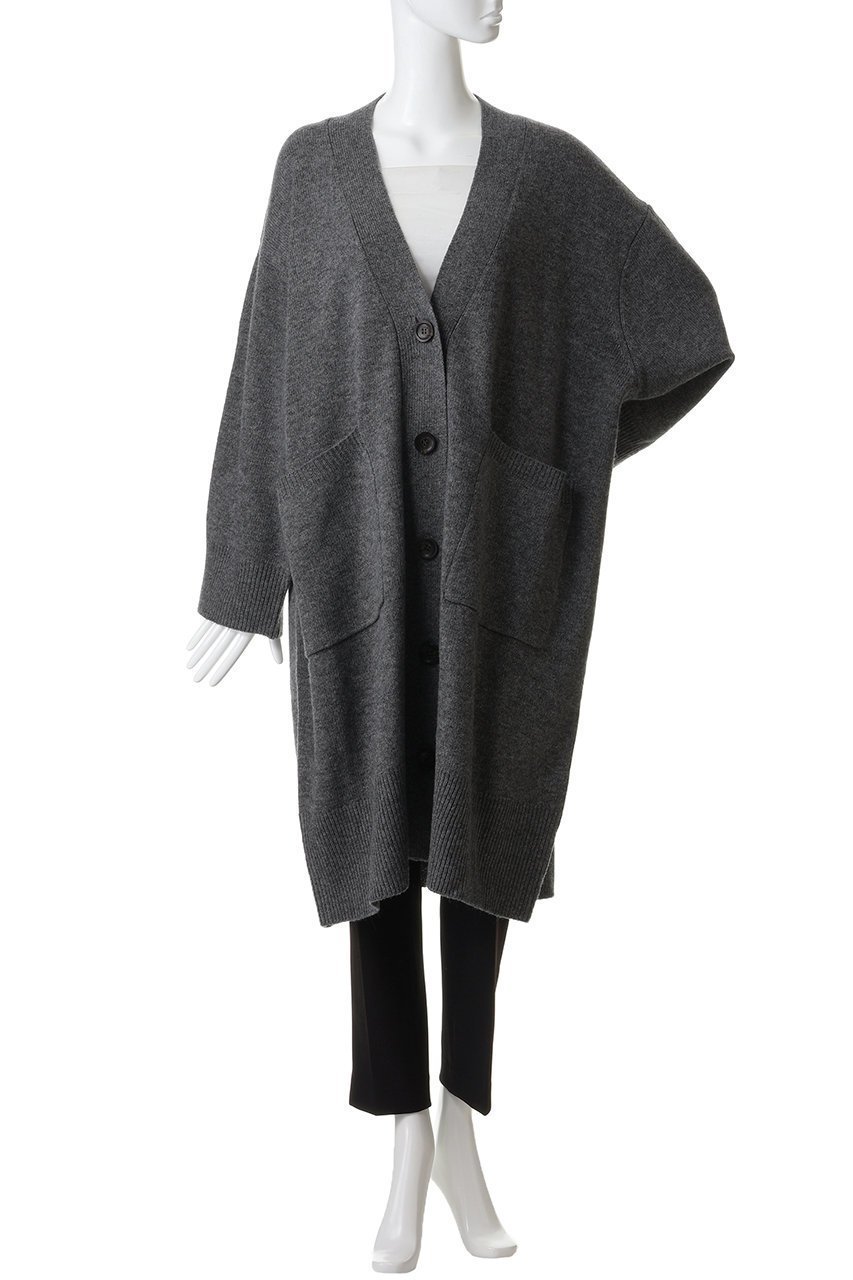 【ミズイロ インド/mizuiro ind】のワイドVネックカーディガン 人気、トレンドファッション・服の通販 founy(ファニー) 　ファッション　Fashion　レディースファッション　Fashion for Women　トップス・カットソー　Cut & Sew Tops　ニット　Knit Tops & Sweaters　カーディガン・羽織り　Layered Style Cardigans　Vネックトップス　V-Neck Tops / V-Cut Neckline Shirts　カーディガン　Cardigan, Knitwear　シンプル　Simple, Minimal　ベーシック　Basic, Essential　ポケット　Pocket, Pocket Detail　ロング　Long, Long-Length　ワイド　Wide, Wide Fit　新作・新入荷　New Arrivals / New In　other-2|ID: prp329100004776528 ipo3291000000034627398