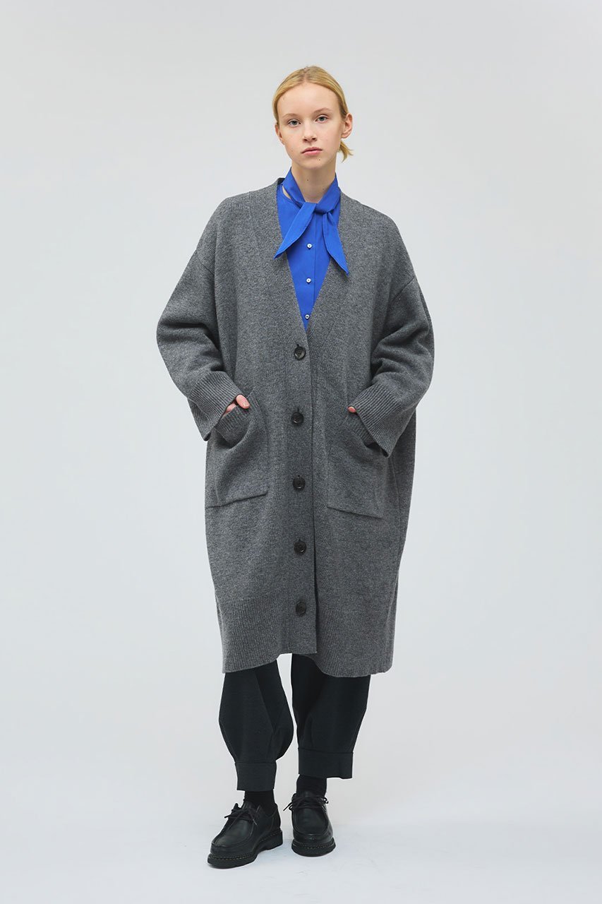 【ミズイロ インド/mizuiro ind】のワイドVネックカーディガン 人気、トレンドファッション・服の通販 founy(ファニー) ファッション Fashion レディースファッション Fashion for Women トップス・カットソー Cut & Sew Tops ニット Knit Tops & Sweaters カーディガン・羽織り Layered Style Cardigans Vネックトップス V-Neck Tops / V-Cut Neckline Shirts カーディガン Cardigan, Knitwear シンプル Simple, Minimal ベーシック Basic, Essential ポケット Pocket, Pocket Detail ロング Long, Long-Length ワイド Wide, Wide Fit other-6|ID: prp329100004776528 ipo3291000000034706260