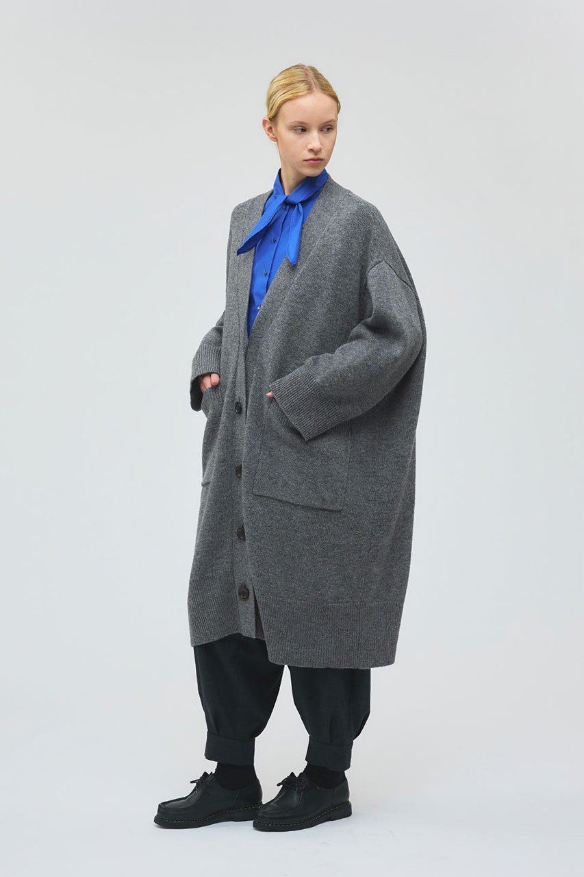 【ミズイロ インド/mizuiro ind】のワイドVネックカーディガン 人気、トレンドファッション・服の通販 founy(ファニー) ファッション Fashion レディースファッション Fashion for Women トップス・カットソー Cut & Sew Tops ニット Knit Tops & Sweaters カーディガン・羽織り Layered Style Cardigans Vネックトップス V-Neck Tops / V-Cut Neckline Shirts カーディガン Cardigan, Knitwear シンプル Simple, Minimal ベーシック Basic, Essential ポケット Pocket, Pocket Detail ロング Long, Long-Length ワイド Wide, Wide Fit other-7|ID: prp329100004776528 ipo3291000000034706261