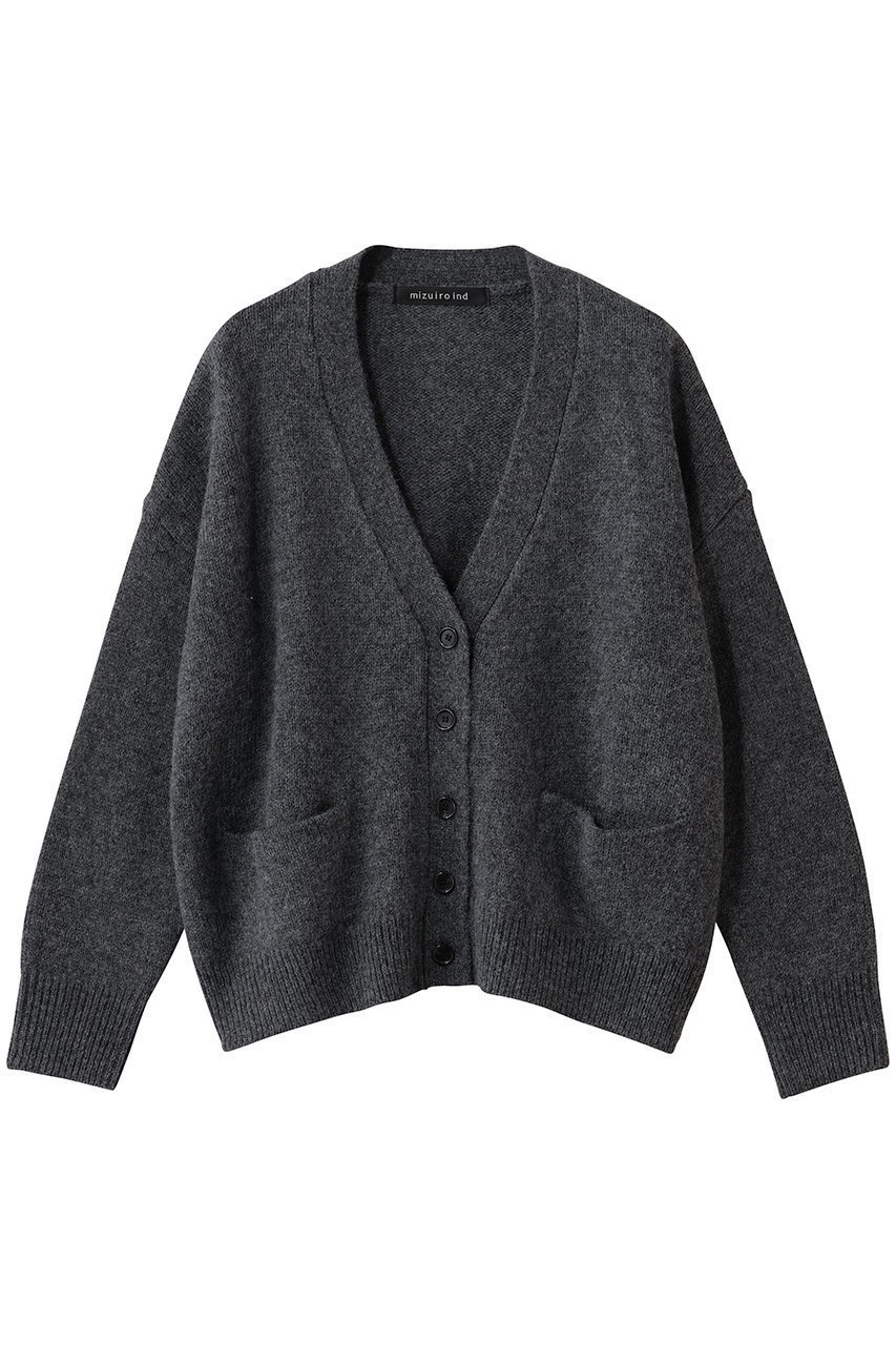 【ミズイロ インド/mizuiro ind】のMG/Vネックワイドカーディガン インテリア・キッズ・メンズ・レディースファッション・服の通販 founy(ファニー) 　ファッション　Fashion　レディースファッション　Fashion for Women　トップス・カットソー　Cut & Sew Tops　ニット　Knit Tops & Sweaters　カーディガン・羽織り　Layered Style Cardigans　Vネックトップス　V-Neck Tops / V-Cut Neckline Shirts　カーディガン　Cardigan, Knitwear　シンプル　Simple, Minimal　ポケット　Pocket, Pocket Detail　メランジ　Melange, Mixed Yarn　新作・新入荷　New Arrivals / New In　A/W・秋冬　Autumn/Winter　c.gray|ID: prp329100004776529 ipo3291000000034627408