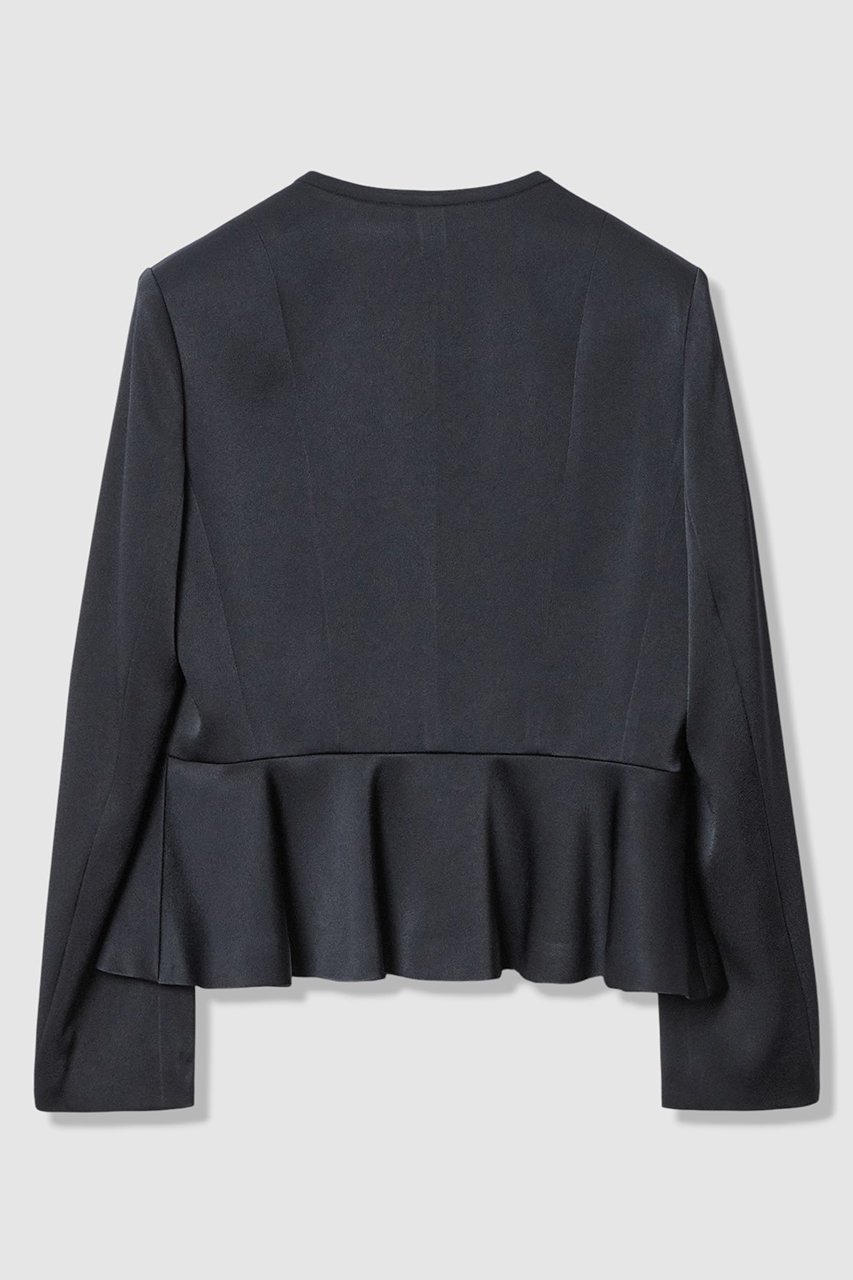 【アナイ/ANAYI】の【Eternal Line 2026】トリアセサテンペプラム ジャケット 人気、トレンドファッション・服の通販 founy(ファニー) 　ファッション　Fashion　レディースファッション　Fashion for Women　アウター　Coat / Outerwear Collection　レディースジャケット・軽アウター　Jackets　2025年　2025　2025-2026秋冬・A/W　Autumn/Winter 2025–26 AW25–26　エレガント 上品　Elegant　ジャケット　Jacket, Outerwear　セットアップ　Set-Up, Coordinated Outfit　フレア　Flare, Flared　ペプラム　Peplum, Flared Hem　ポケット　Pocket, Pocket Detail　吸水　Absorbent, Quick-Dry　A/W・秋冬　Autumn/Winter　other-2|ID: prp329100004776534 ipo3291000000034627457