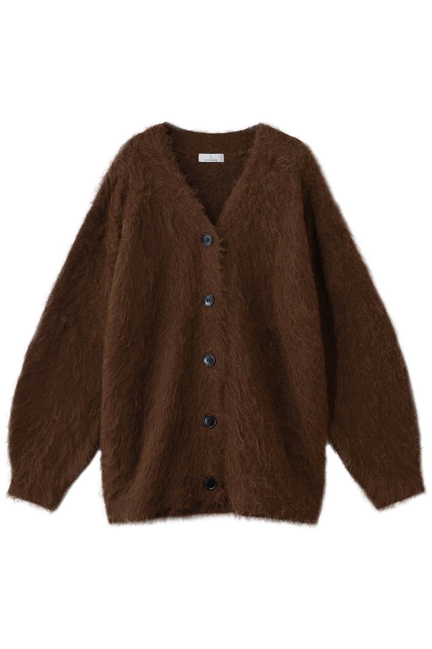 【ジェイドット/j.】のエアリーアルパカ Vネックカーディガン インテリア・キッズ・メンズ・レディースファッション・服の通販 founy(ファニー) 　ファッション　Fashion　レディースファッション　Fashion for Women　トップス・カットソー　Cut & Sew Tops　ニット　Knit Tops & Sweaters　カーディガン・羽織り　Layered Style Cardigans　Vネックトップス　V-Neck Tops / V-Cut Neckline Shirts　エアリー　Airy Texture　カーディガン　Cardigan, Knitwear　エレガント 上品　Elegant　ブラウン|ID: prp329100004776541 ipo3291000000035773055