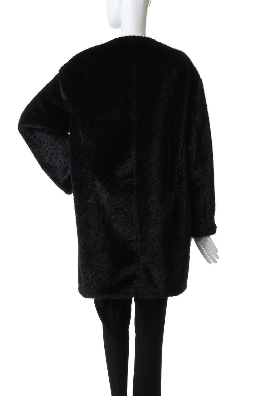 【ジェイドット/j.】のミンクタッチファー ノーカラーコート 人気、トレンドファッション・服の通販 founy(ファニー) 　ファッション　Fashion　レディースファッション　Fashion for Women　アウター　Coat / Outerwear Collection　コート・ロングコート・ピーコート　Long Coats, Peacoats & More　なめらか　Smooth, Silky Texture　タートルネック　Turtleneck, High Neck　マフラー　Scarf, Muffler　ロング　Long, Long-Length　冬　Winter / This Winter　新作・新入荷　New Arrivals / New In　other-4|ID: prp329100004776544 ipo3291000000034627525