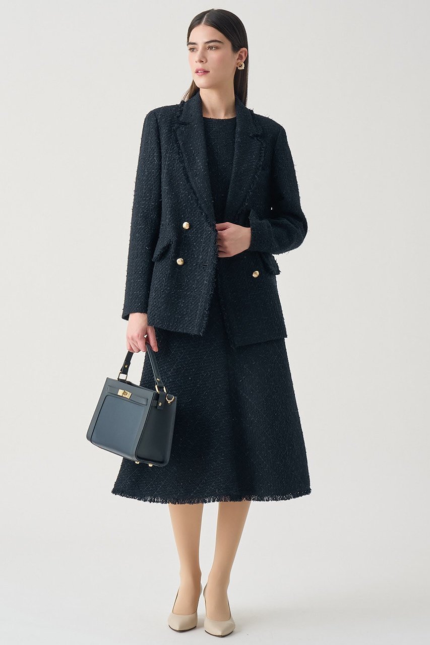 【アナイ/ANAYI】の【Eternal Line 2026】ミックスツイードダブル ジャケット 人気、トレンドファッション・服の通販 founy(ファニー) 　ファッション　Fashion　レディースファッション　Fashion for Women　アウター　Coat / Outerwear Collection　レディースジャケット・軽アウター　Jackets　ジャケット　Jacket, Outerwear　セットアップ　Set-Up, Coordinated Outfit　ダブル　Double, Double-Breasted　ツイード　Twill, Twill Weave　バランス　Balance, Style Balance　フロント　Front, Front Design　ミックス　Mix, Mixed Style　A/W・秋冬　Autumn/Winter　おすすめ　Recommended / Our Picks　エレガント 上品　Elegant　セレモニー　Ceremony　ビジネス 仕事 通勤　Business / Work / Commuting　2025年　2025　2025-2026秋冬・A/W　Autumn/Winter 2025–26 AW25–26　other-7|ID: prp329100004776550 ipo3291000000034627571