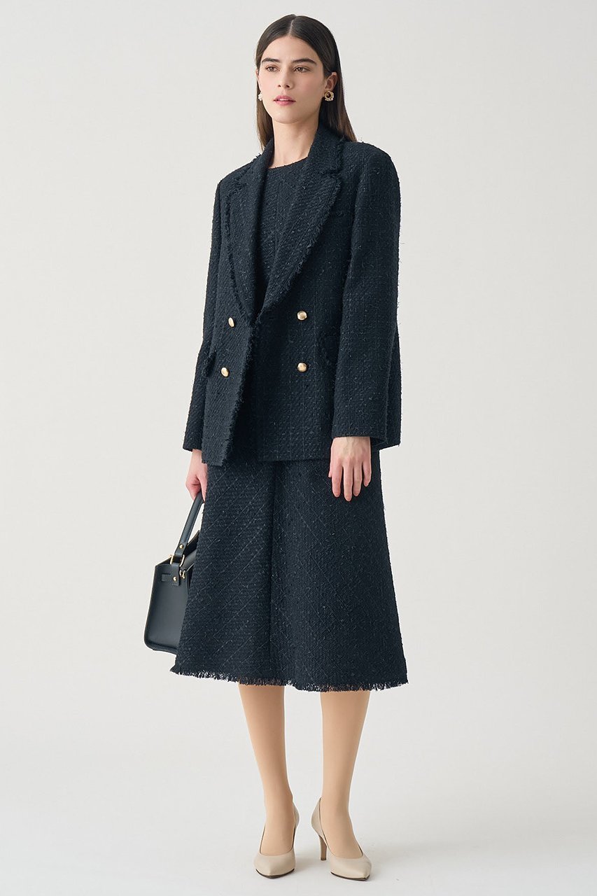 【アナイ/ANAYI】の【Eternal Line 2026】ミックスツイードダブル ジャケット 人気、トレンドファッション・服の通販 founy(ファニー) 　ファッション　Fashion　レディースファッション　Fashion for Women　アウター　Coat / Outerwear Collection　レディースジャケット・軽アウター　Jackets　ジャケット　Jacket, Outerwear　セットアップ　Set-Up, Coordinated Outfit　ダブル　Double, Double-Breasted　ツイード　Twill, Twill Weave　バランス　Balance, Style Balance　フロント　Front, Front Design　ミックス　Mix, Mixed Style　A/W・秋冬　Autumn/Winter　おすすめ　Recommended / Our Picks　エレガント 上品　Elegant　セレモニー　Ceremony　ビジネス 仕事 通勤　Business / Work / Commuting　2025年　2025　2025-2026秋冬・A/W　Autumn/Winter 2025–26 AW25–26　other-8|ID: prp329100004776550 ipo3291000000034627572