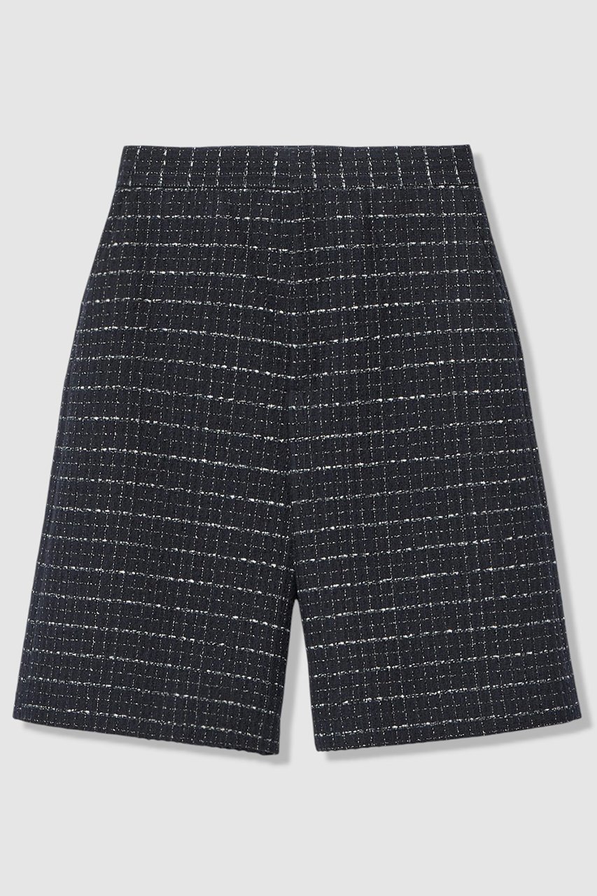 【アナイ/ANAYI】の【Eternal Line 2026】プレイドツイードハーフパンツ インテリア・キッズ・メンズ・レディースファッション・服の通販 founy(ファニー) 　ファッション　Fashion　レディースファッション　Fashion for Women　パンツ　Pants & Trousers　ショートパンツ・ハーフパンツ　High-Waisted & Relaxed Shorts　2025年　2025　2025-2026秋冬・A/W　Autumn/Winter 2025–26 AW25–26　オケージョン　Occasion Wear　キュロット　Culottes, Wide Shorts　ショート　Short, Short Length　ジャケット　Jacket, Outerwear　セットアップ　Set-Up, Coordinated Outfit　ツイード　Twill, Twill Weave　ハーフ　Half, Half-Length　バランス　Balance, Style Balance　エレガント 上品　Elegant　今季　This Season, Current Season　A/W・秋冬　Autumn/Winter　ネイビー|ID: prp329100004776557 ipo3291000000034627616