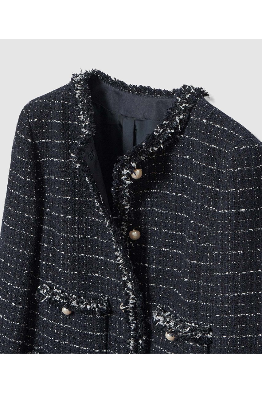 【アナイ/ANAYI】の【Eternal Line 2026】プレイドツイードノーカラー ジャケット 人気、トレンドファッション・服の通販 founy(ファニー) ファッション Fashion レディースファッション Fashion for Women アウター Coat / Outerwear Collection レディースジャケット・軽アウター Jackets ノーカラージャケット / シンプル上品コーデ Collarless Jackets 2025年 2025 2025-2026秋冬・A/W Autumn/Winter 2025–26 AW25–26 おすすめ Recommended / Our Picks オケージョン Occasion Wear コンパクト Compact, Small Size ジャケット Jacket, Outerwear セットアップ Set-Up, Coordinated Outfit セレモニー Ceremony ツイード Twill, Twill Weave ハーフ Half, Half-Length パール Pearl, Pearl Accent エレガント 上品 Elegant A/W・秋冬 Autumn/Winter other-3|ID: prp329100004776562 ipo3291000000034627648