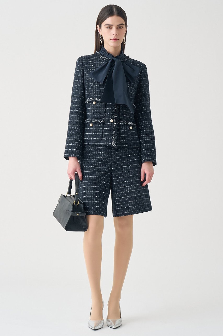 【アナイ/ANAYI】の【Eternal Line 2026】プレイドツイードノーカラー ジャケット 人気、トレンドファッション・服の通販 founy(ファニー) ファッション Fashion レディースファッション Fashion for Women アウター Coat / Outerwear Collection レディースジャケット・軽アウター Jackets ノーカラージャケット / シンプル上品コーデ Collarless Jackets 2025年 2025 2025-2026秋冬・A/W Autumn/Winter 2025–26 AW25–26 おすすめ Recommended / Our Picks オケージョン Occasion Wear コンパクト Compact, Small Size ジャケット Jacket, Outerwear セットアップ Set-Up, Coordinated Outfit セレモニー Ceremony ツイード Twill, Twill Weave ハーフ Half, Half-Length パール Pearl, Pearl Accent エレガント 上品 Elegant A/W・秋冬 Autumn/Winter other-8|ID: prp329100004776562 ipo3291000000034627656