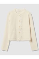 【アナイ/ANAYI】の【Eternal Line 2026】レース使いボクシー ジャケット カーディガン 人気、トレンドファッション・服の通販 founy(ファニー) ファッション Fashion レディースファッション Fashion for Women 2025年 2025 2025-2026秋冬・A/W Autumn/Winter 2025–26 AW25–26 おすすめ Recommended / Our Picks カーディガン Cardigan, Knitwear ジャケット Jacket, Outerwear セットアップ Set-Up, Coordinated Outfit フレア Flare, Flared メタル Metal, Metal Parts レース Lace, Lace Fabric エレガント 上品 Elegant A/W・秋冬 Autumn/Winter |ID:prp329100004776575