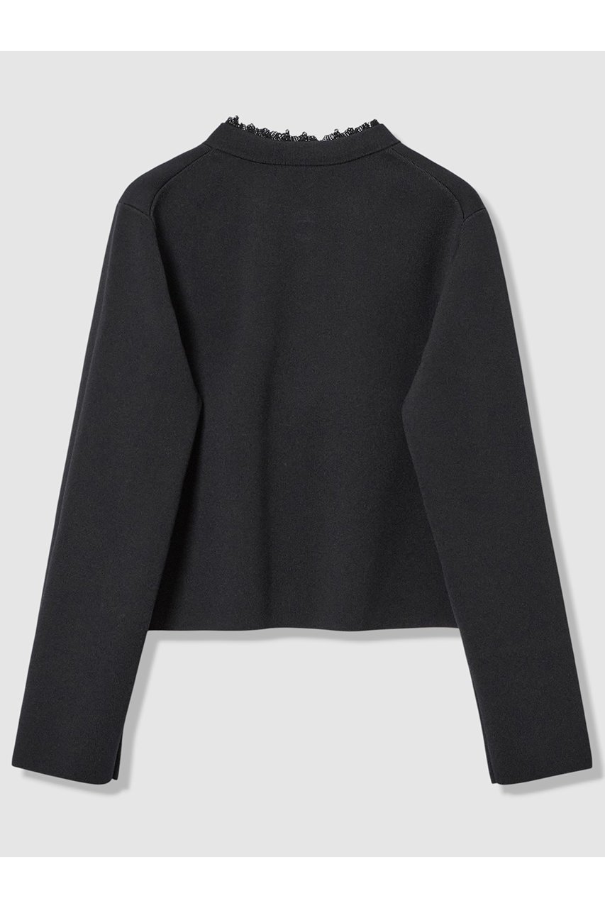 【アナイ/ANAYI】の【Eternal Line 2026】レース使いボクシー ジャケット カーディガン 人気、トレンドファッション・服の通販 founy(ファニー) 　ファッション　Fashion　レディースファッション　Fashion for Women　2025年　2025　2025-2026秋冬・A/W　Autumn/Winter 2025–26 AW25–26　おすすめ　Recommended / Our Picks　カーディガン　Cardigan, Knitwear　ジャケット　Jacket, Outerwear　セットアップ　Set-Up, Coordinated Outfit　フレア　Flare, Flared　メタル　Metal, Metal Parts　レース　Lace, Lace Fabric　エレガント 上品　Elegant　A/W・秋冬　Autumn/Winter　other-2|ID: prp329100004776575 ipo3291000000034627745