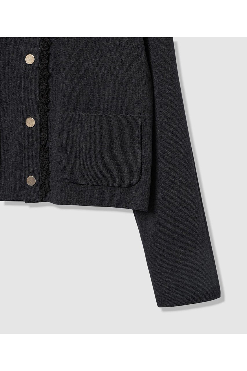 【アナイ/ANAYI】の【Eternal Line 2026】レース使いボクシー ジャケット カーディガン 人気、トレンドファッション・服の通販 founy(ファニー) 　ファッション　Fashion　レディースファッション　Fashion for Women　2025年　2025　2025-2026秋冬・A/W　Autumn/Winter 2025–26 AW25–26　おすすめ　Recommended / Our Picks　カーディガン　Cardigan, Knitwear　ジャケット　Jacket, Outerwear　セットアップ　Set-Up, Coordinated Outfit　フレア　Flare, Flared　メタル　Metal, Metal Parts　レース　Lace, Lace Fabric　エレガント 上品　Elegant　A/W・秋冬　Autumn/Winter　other-4|ID: prp329100004776575 ipo3291000000034627748