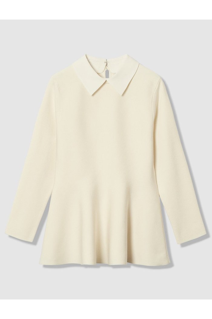 【アナイ/ANAYI】の【Eternal Line 2026】サテン使いフレアヘム プルオーバー インテリア・キッズ・メンズ・レディースファッション・服の通販 founy(ファニー) https://founy.com/ ファッション Fashion レディースファッション Fashion for Women トップス・カットソー Cut & Sew Tops ニット Knit Tops & Sweaters カジュアルプルオーバー・ニットトップス Pullovers & Knit Tops / Casual Pullovers 2025年 2025 2025-2026秋冬・A/W Autumn/Winter 2025–26 AW25–26 サテン Satin, Glossy Fabric チュニック Tunic, Long Top ペプラム Peplum, Flared Hem エレガント 上品 Elegant A/W・秋冬 Autumn/Winter |ID: prp329100004776576 ipo3291000000034627751