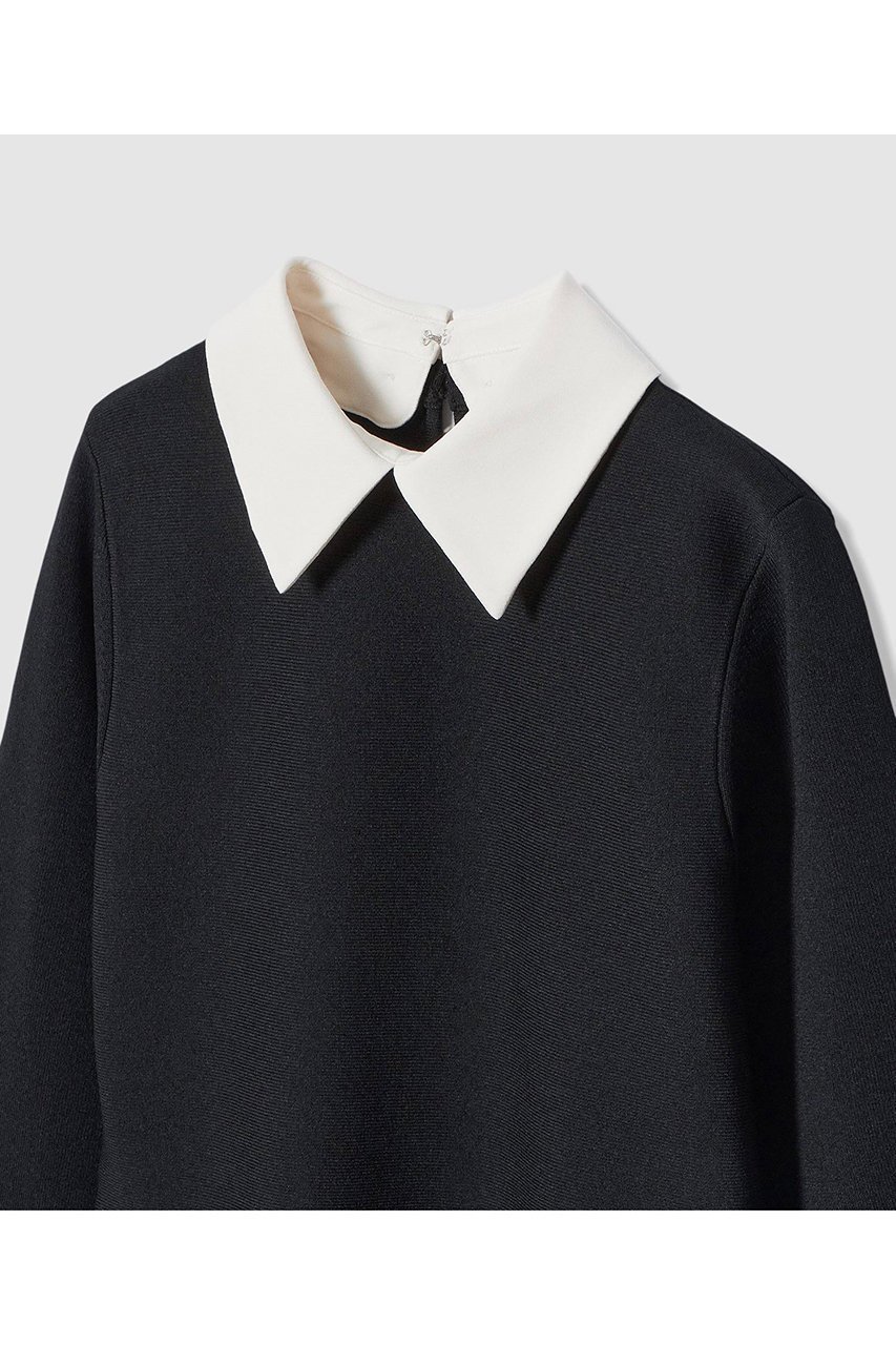 【アナイ/ANAYI】の【Eternal Line 2026】サテン使いフレアヘム プルオーバー 人気、トレンドファッション・服の通販 founy(ファニー) 　ファッション　Fashion　レディースファッション　Fashion for Women　トップス・カットソー　Cut & Sew Tops　ニット　Knit Tops & Sweaters　カジュアルプルオーバー・ニットトップス　Pullovers & Knit Tops / Casual Pullovers　2025年　2025　2025-2026秋冬・A/W　Autumn/Winter 2025–26 AW25–26　サテン　Satin, Glossy Fabric　チュニック　Tunic, Long Top　ペプラム　Peplum, Flared Hem　エレガント 上品　Elegant　A/W・秋冬　Autumn/Winter　other-4|ID: prp329100004776576 ipo3291000000034627761