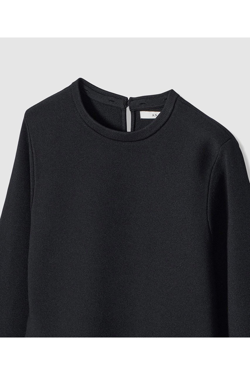 【アナイ/ANAYI】の【Eternal Line 2026】サテン使いフレアヘム プルオーバー 人気、トレンドファッション・服の通販 founy(ファニー) 　ファッション　Fashion　レディースファッション　Fashion for Women　トップス・カットソー　Cut & Sew Tops　ニット　Knit Tops & Sweaters　カジュアルプルオーバー・ニットトップス　Pullovers & Knit Tops / Casual Pullovers　2025年　2025　2025-2026秋冬・A/W　Autumn/Winter 2025–26 AW25–26　サテン　Satin, Glossy Fabric　チュニック　Tunic, Long Top　ペプラム　Peplum, Flared Hem　エレガント 上品　Elegant　A/W・秋冬　Autumn/Winter　other-5|ID: prp329100004776576 ipo3291000000034627763