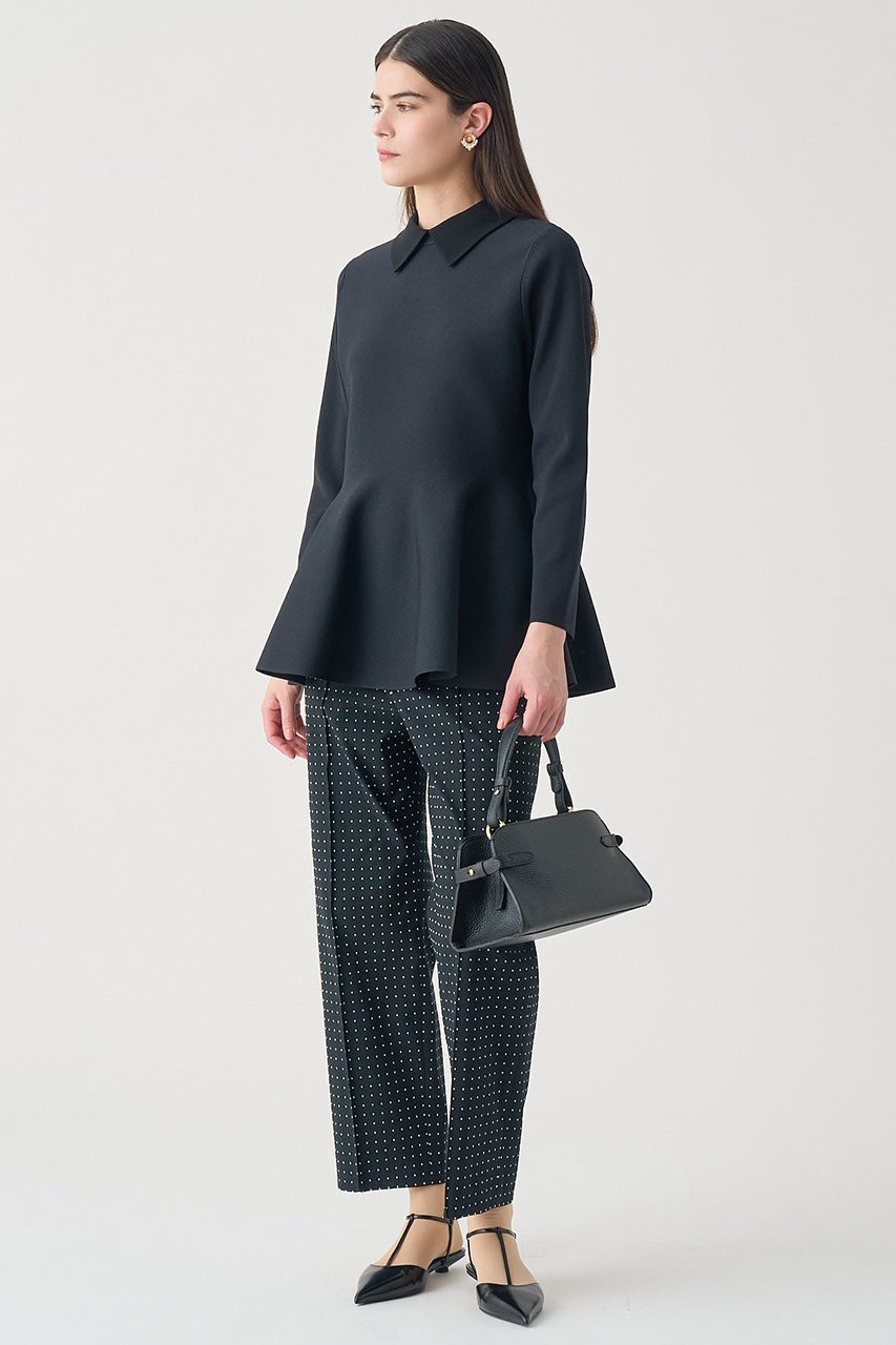 【アナイ/ANAYI】の【Eternal Line 2026】サテン使いフレアヘム プルオーバー 人気、トレンドファッション・服の通販 founy(ファニー) 　ファッション　Fashion　レディースファッション　Fashion for Women　トップス・カットソー　Cut & Sew Tops　ニット　Knit Tops & Sweaters　カジュアルプルオーバー・ニットトップス　Pullovers & Knit Tops / Casual Pullovers　サテン　Satin, Glossy Fabric　チュニック　Tunic, Long Top　ペプラム　Peplum, Flared Hem　エレガント 上品　Elegant　other-6|ID: prp329100004776576 ipo3291000000035687170