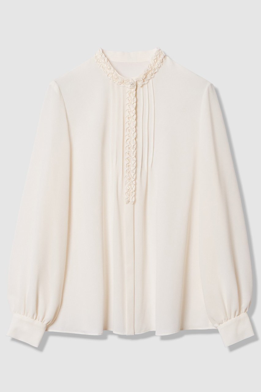 【アナイ/ANAYI】の【Eternal Line 2026】ジョーゼットテクニカル刺繍 ブラウス 人気、トレンドファッション・服の通販 founy(ファニー) 　ファッション　Fashion　レディースファッション　Fashion for Women　トップス・カットソー　Cut & Sew Tops　シャツ・ブラウス・オフィスカジュアル　Elegant Blouses & Button-Ups　2025年　2025　2025-2026秋冬・A/W　Autumn/Winter 2025–26 AW25–26　インナー　Innerwear　エレガント 上品　Elegant　シフォン　Chiffon, Lightweight Fabric　ジャケット　Jacket, Outerwear　ジョーゼット　Georgette, Semi-Sheer Fabric　スリーブ　Sleeve, Long Sleeve / Short Sleeve　ロング　Long, Long-Length　A/W・秋冬　Autumn/Winter　 other-1|ID: prp329100004776581 ipo3291000000034627801