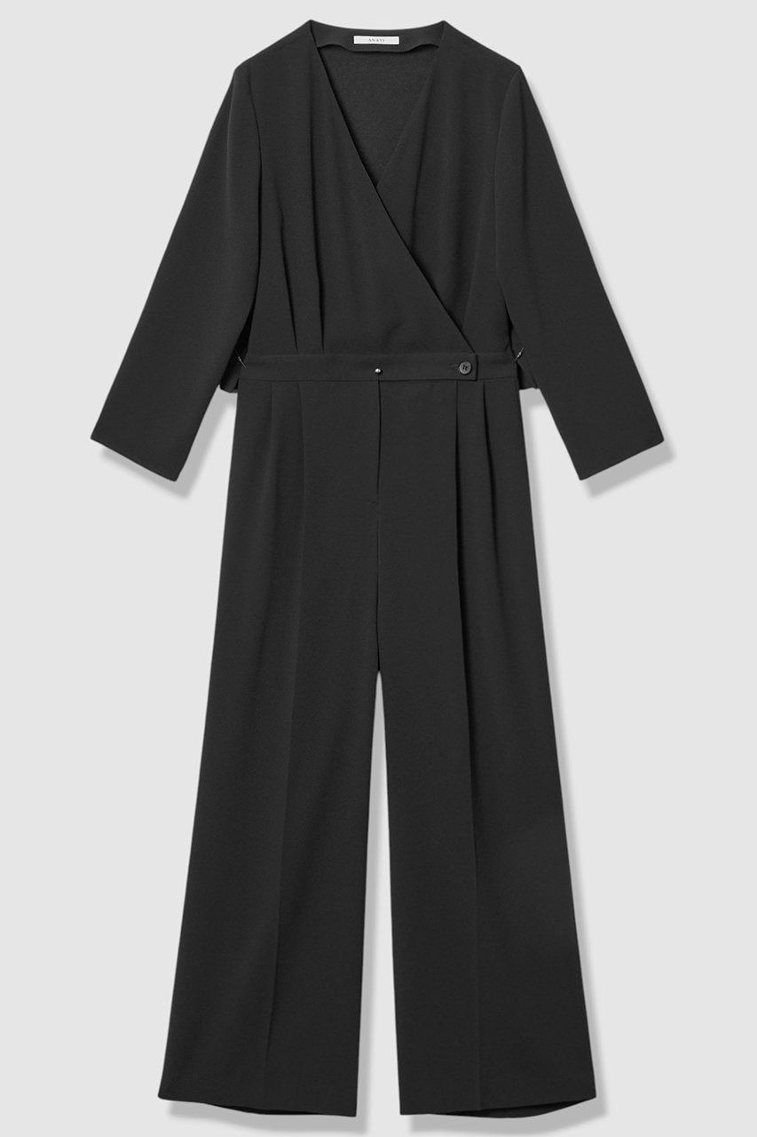 【アナイ/ANAYI】の【Eternal Line 2026】トリアセジョーゼットオールインワン インテリア・キッズ・メンズ・レディースファッション・服の通販 founy(ファニー) 　ファッション　Fashion　レディースファッション　Fashion for Women　パンツ　Pants & Trousers　2025年　2025　2025-2026秋冬・A/W　Autumn/Winter 2025–26 AW25–26　おすすめ　Recommended / Our Picks　インナー　Innerwear　オケージョン　Occasion Wear　カシュクール　Wrap Design　キャミソール　Camisole, Spaghetti Strap Top　ジョーゼット　Georgette, Semi-Sheer Fabric　フロント　Front, Front Design　ワイド　Wide, Wide Fit　エレガント 上品　Elegant　吸水　Absorbent, Quick-Dry　A/W・秋冬　Autumn/Winter　ブラック|ID: prp329100004776583 ipo3291000000034627821